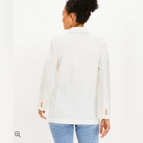 LOFT Modern Linen Blazer - Picture 4 of 6